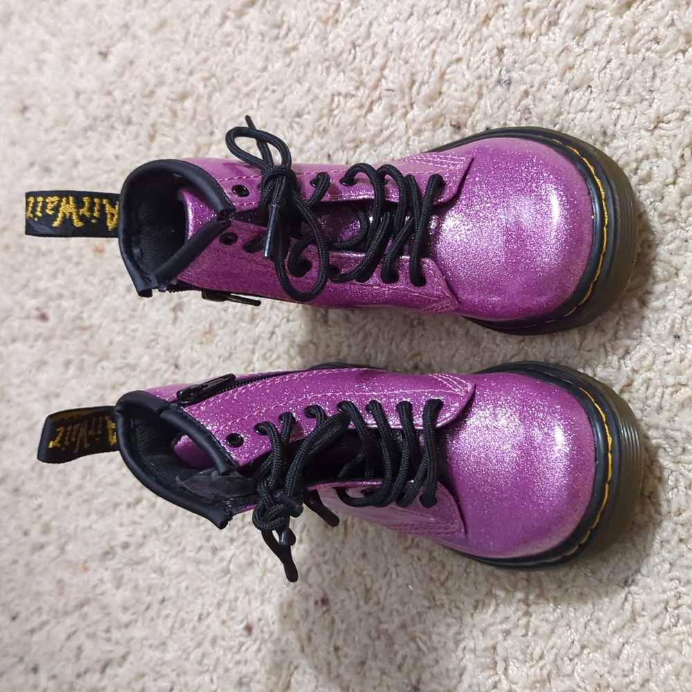 Pink Glitter Doc Martens